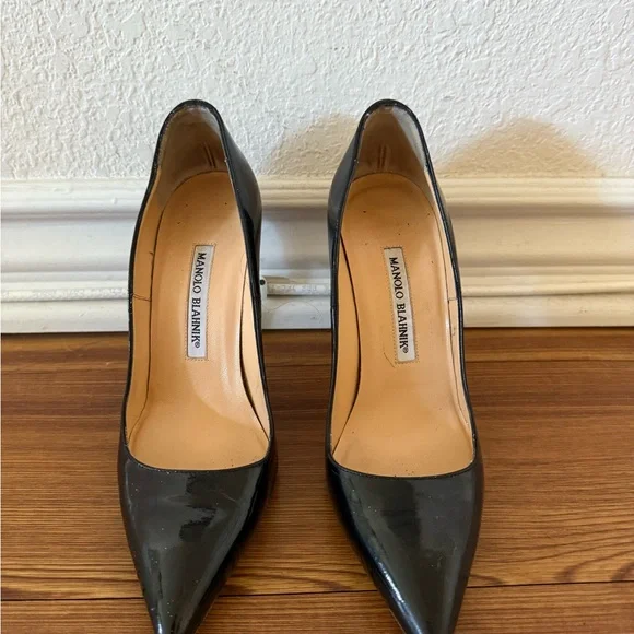 Patent Manolo Blahnik Stilettos - Picture 1 of 9